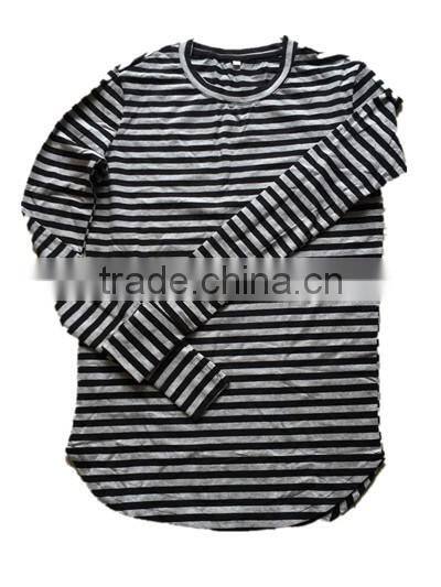 wholesale base long t-shirt thin long sleeve stripe t-shirt