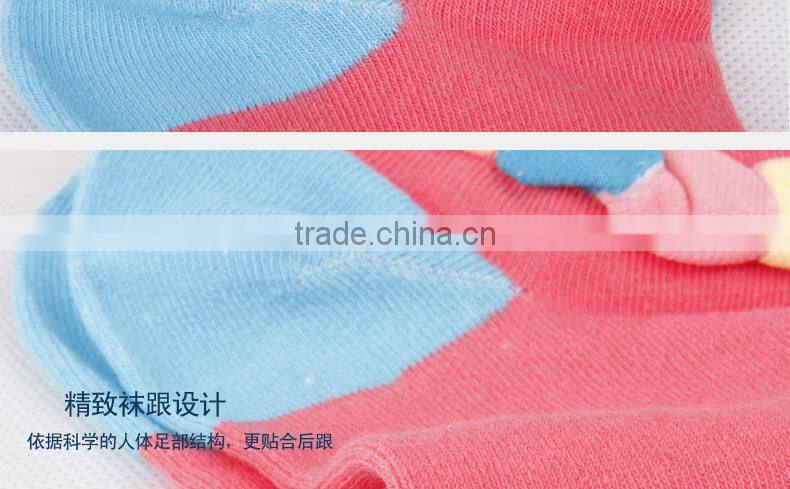 young lady color soft ankle socks