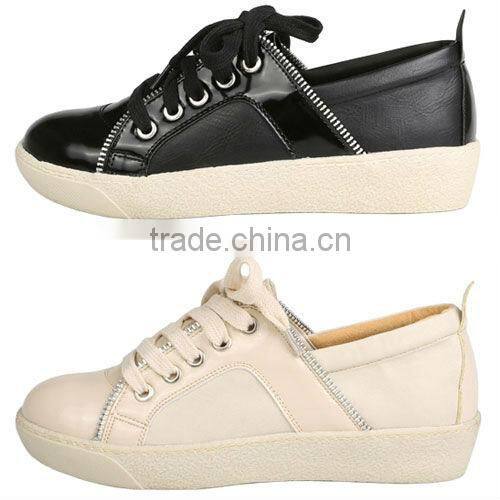 2ssg0539 Lace up snekers zipper design