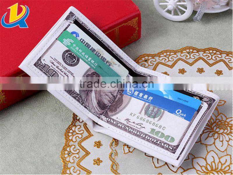 New design banknotes of various countries shaped wholesale wallet women
