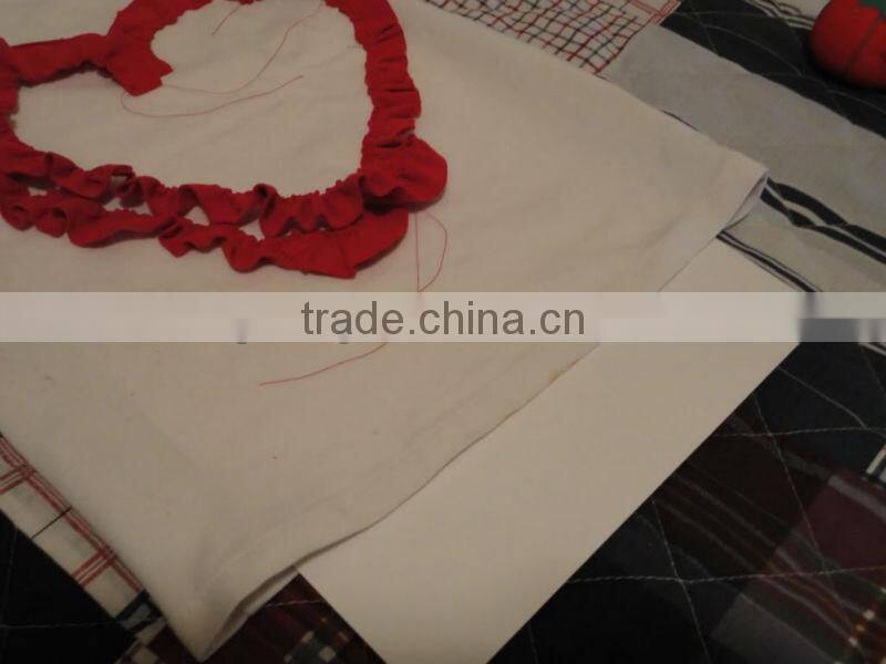 Ruffle Heart Shirt and skirt mini TuTu dresses clothing sets