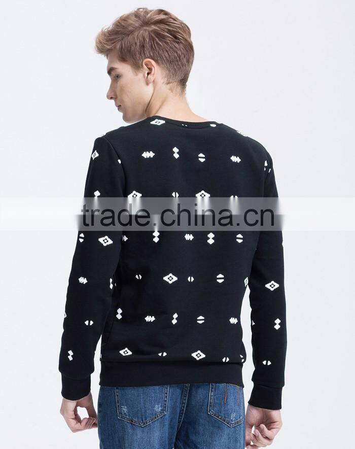 Newest bulk wholesale men custom all over printing sweatshirt