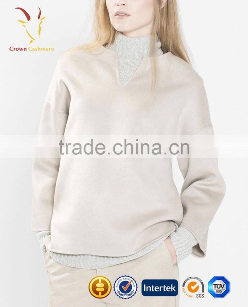 Women Winter Cashmere Wool Coats Ladies Short Coat
