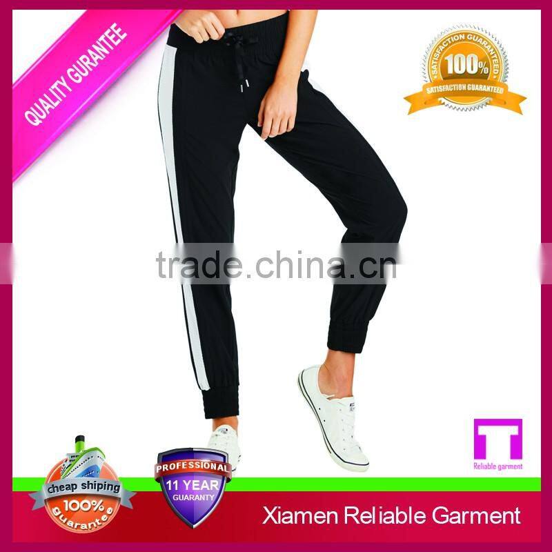 OEM Factory Price Sporty Side Stripes Fitness Pants Women Custom Joggers