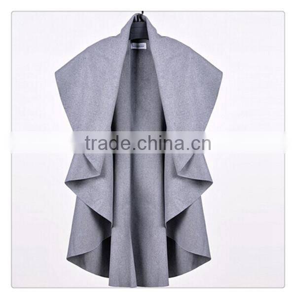 Spring new European style Temperament fashion shawl,woolen Irregular coat,women shawl