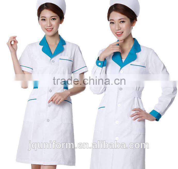 custom cheap short sleeve wholesale white colour Slim-fitting medical uniforms/nurse uniforms