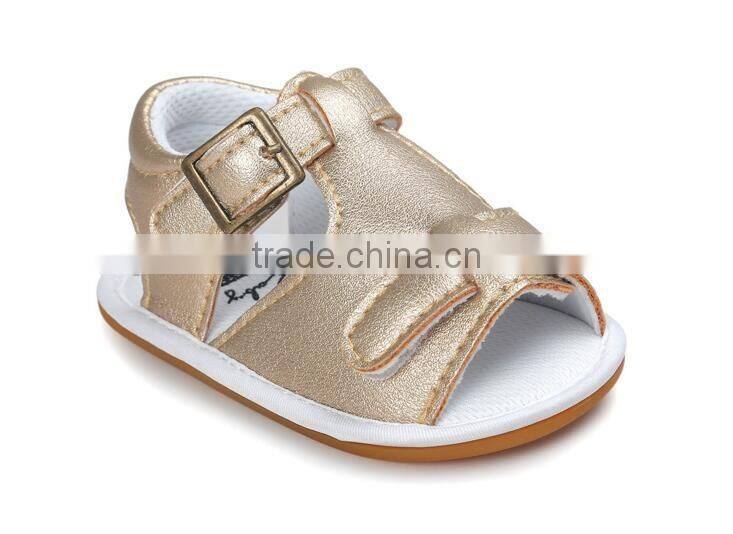 2017 new design baby girl sandals, leather baby sandals