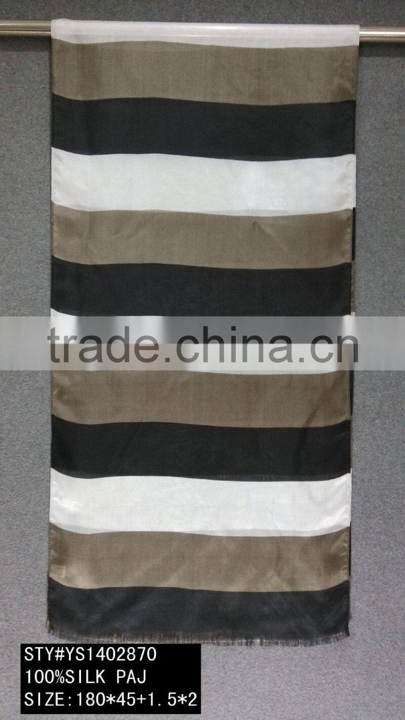 LADY SILK SCARF, LONG SCARF, TASSELS