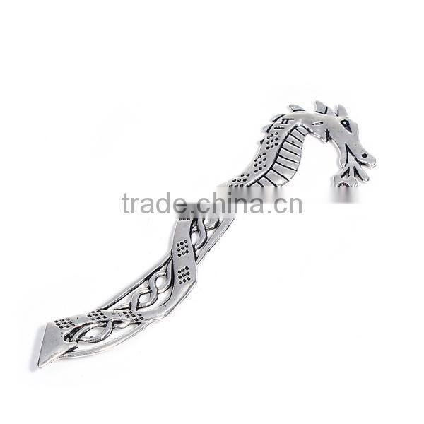 Wholesale Dragon Antique Silver Zinc Based Alloy Bookmark