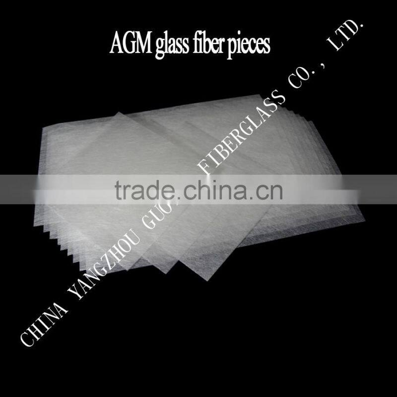 AGM fiberglass tissue separator in pieces