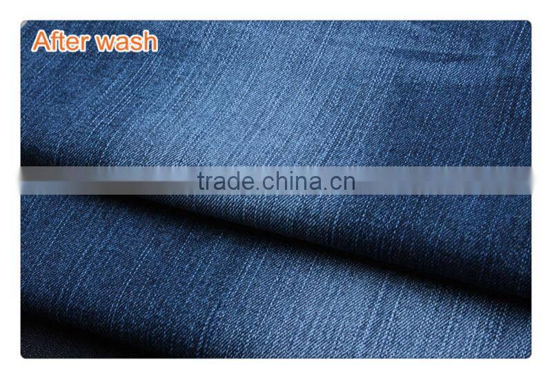 fabric lycra $1 yard fabric denim jeans manufacturers B2525-0 dark blue 9.8oz