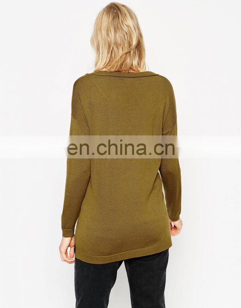 Knit Wear Middle Age Women Maternity Tops