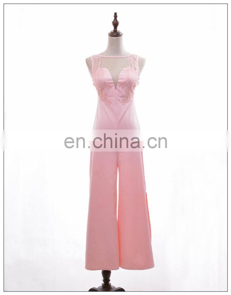 2016 New Arrived high-end embroidered lace Series jumpsuit