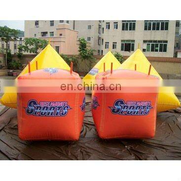 Custom floating inflatable water buoys, sealed buoy for lake or marine event promotion