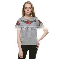 New product cheap black blouse simple design factory