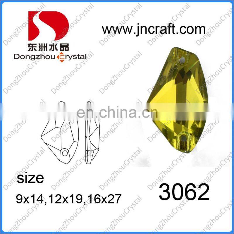 Factory Wholesale Black Diamond Sew On Crystal Garment Stone in High-quality
