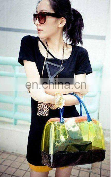 Clear pvc zipper tote bags