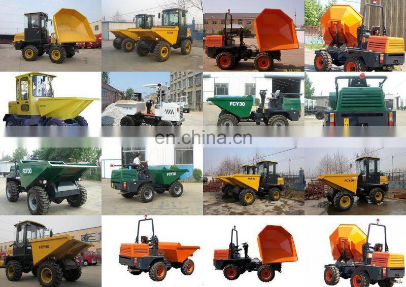 hot sale 180 Rotating 3 Ton FCY30R Building Rubbish Tipping mini wheel dumper