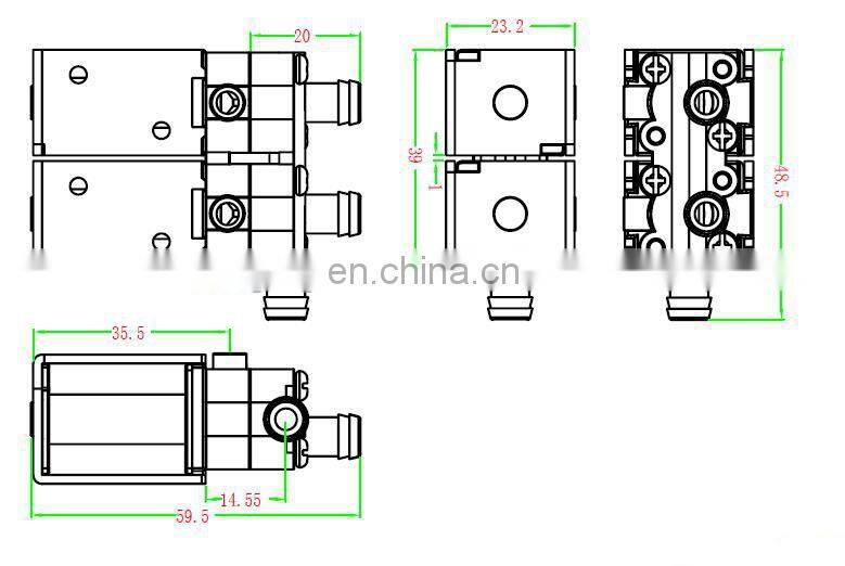 Micro solenoid valves 12 vdc, 24 vdc Air Pressure Release Valve for Foot Massage Machine Electric Control Valve