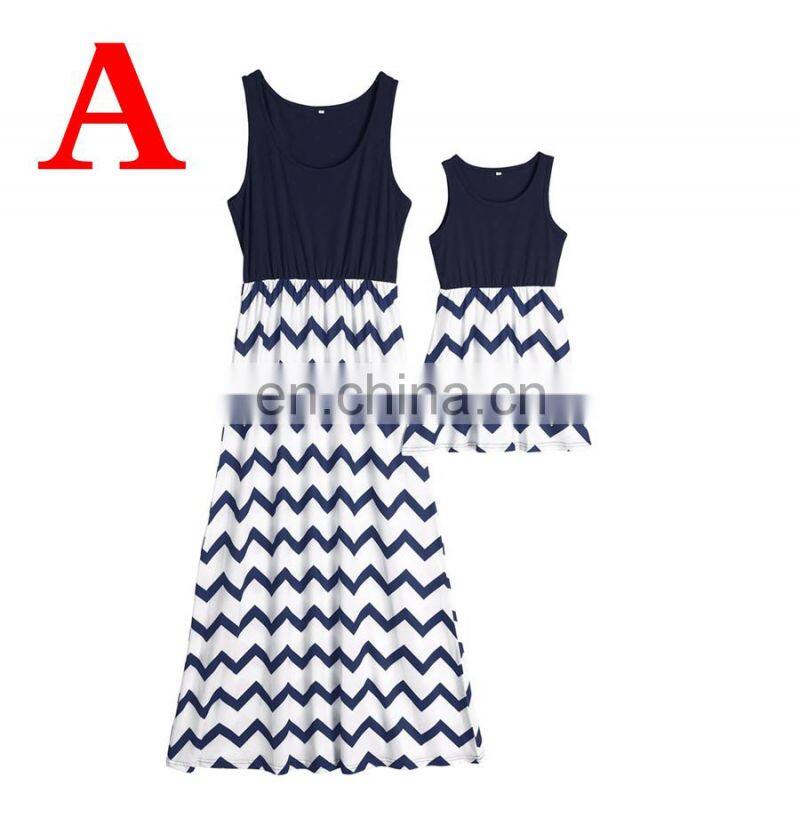 2019 New family matching clothing parent-child clothing soft summer dress (this link for MOM)