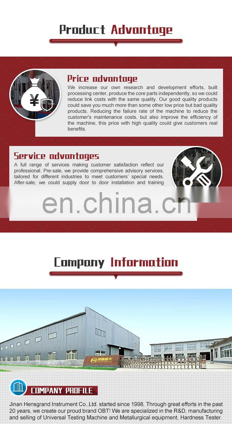 YAW-2000D Concrete compression tester engine and procedure