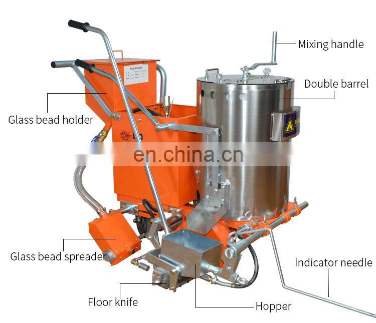 handpush road line paint marking machine