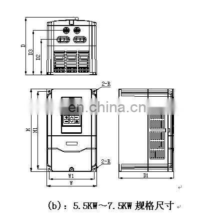 380v 3ph universal 5.5kw/7.5kw vector control variable frequency converter General Type Variable Frequency Inverter