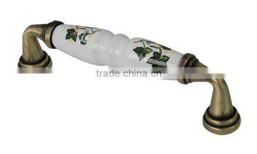 flower ceramic metal handle popular sell