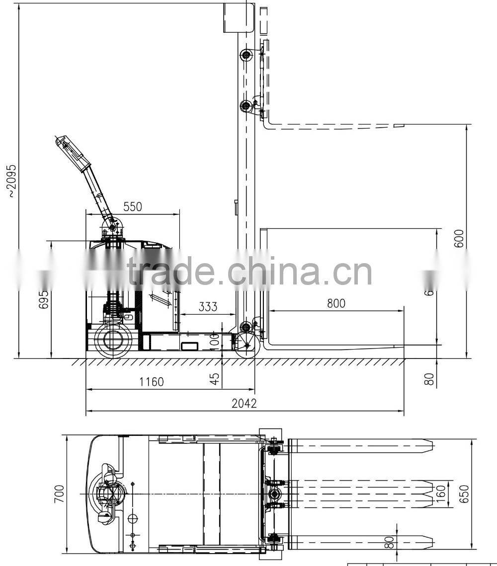 Economic Counter Balance Electric Stacker Battery Charger