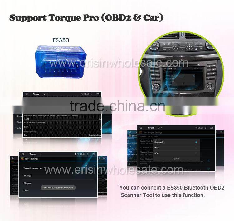 Erisin ES2501B 7" Mercedes E-Class Double Din Car Multimedia Navigation System