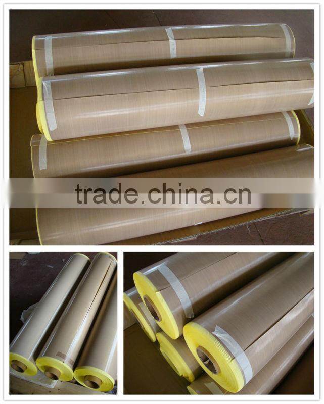 China manufacturer yellow teflon tape with release paper thickness from 0.08 to 0.30mm