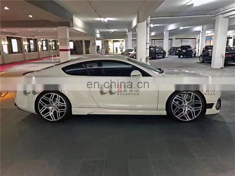 Body kit suitable for Bentley Continental GT in v style carbon fiber front bumper rear bumper side skirts and wing spoiler