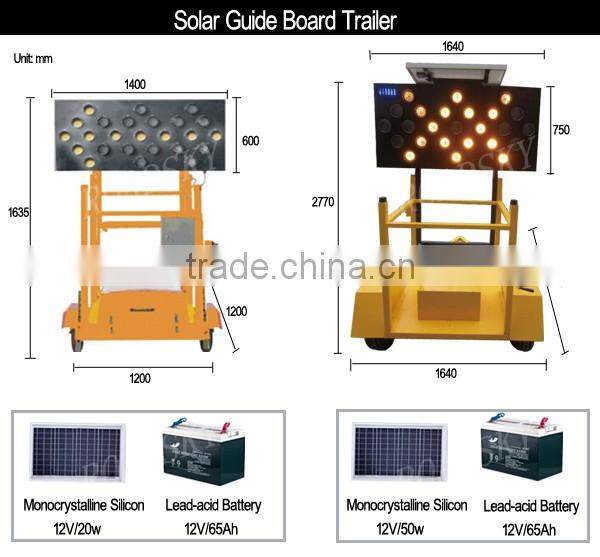 Waterproof Solar Arrow Board Trailer