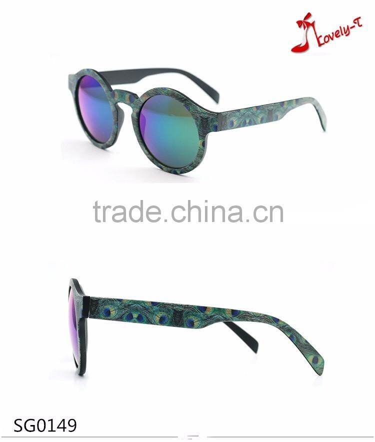 2016 itally design ladies new style heat transfer printed frame sunglasses