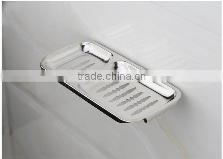 WESDA bathtub soap dish silver square stainless steel soap two dish bathroom sets metal soap holder/Soap Dish/Soap Basket