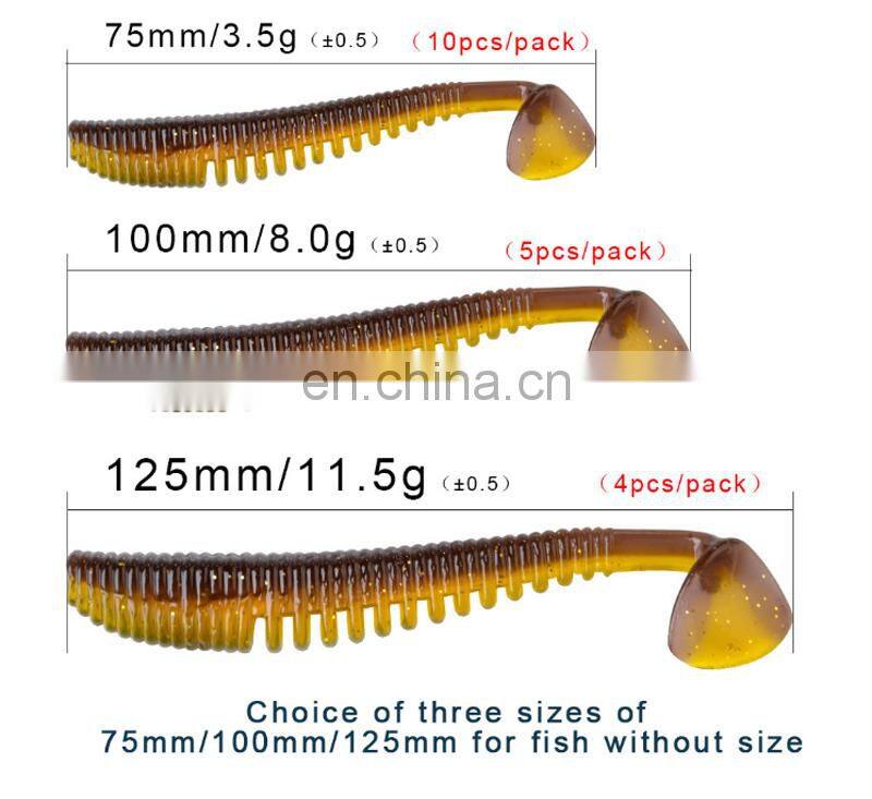 25 Colors 75mm 100mm 125mm Two-color Matching Special Flavor With Fragrant Soft Fishing Lures Larval Bass Soft Bait
