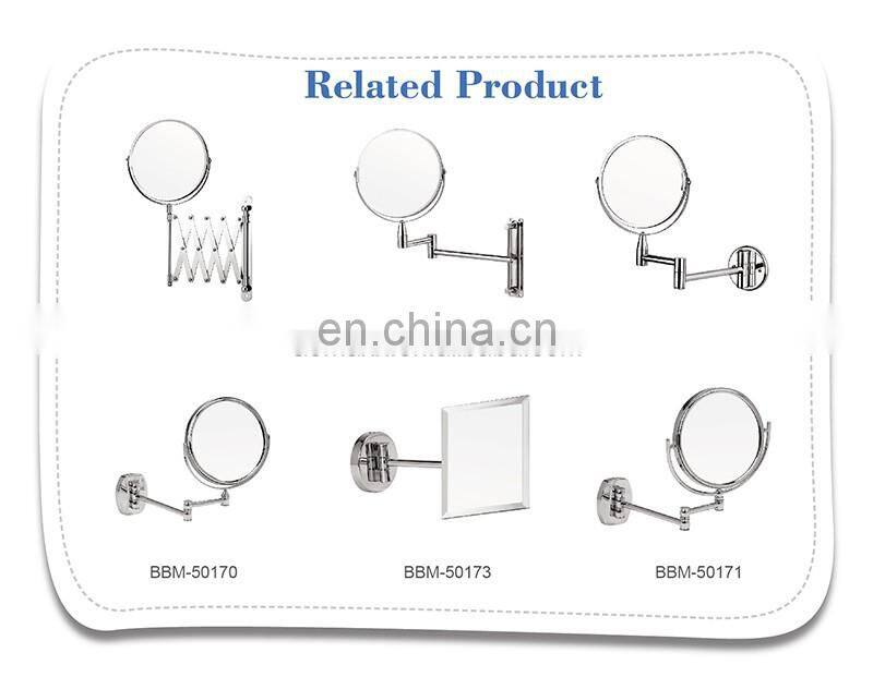 Classic style Plastic clear hotel bathroom mirror