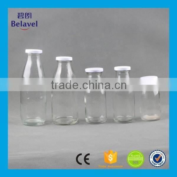 200ml 300ml 500ml high quality clear glass bottle milk bottles