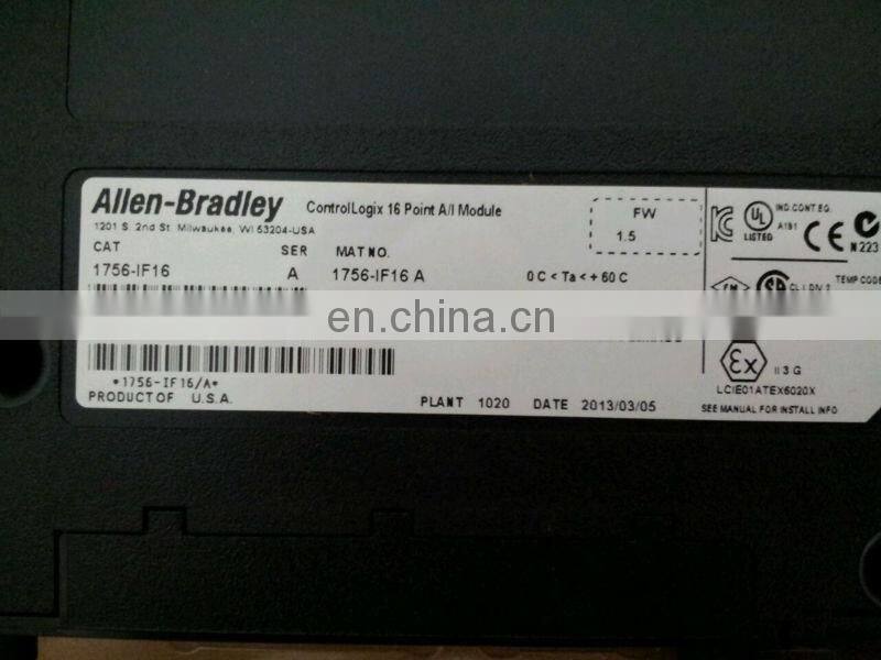 1756-IF16 Allen Bradley ControlLogix 16 Point A/I Module AB PLC