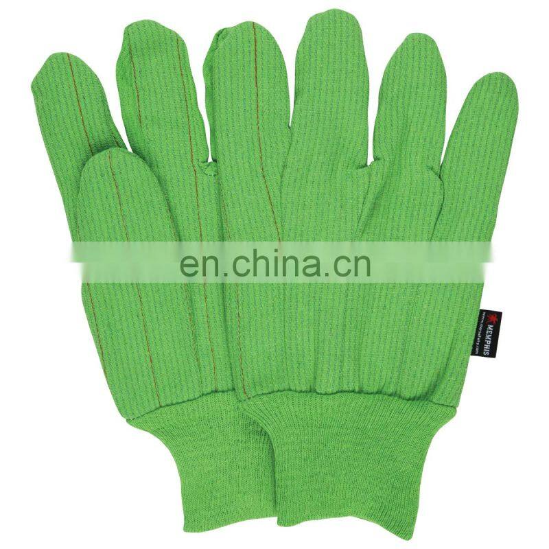 Oil and Gas Industry Men Knit Wrist Brown Jersey Cotton Construction Gloves,Warm Cotton Gloves