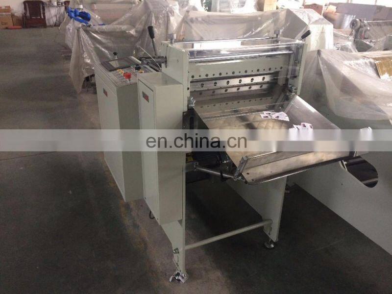 full automatic adhesive sticker cutting machine with two unwind shaft