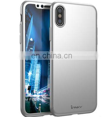 Newest ipaky 360 Case Full Body Protective with tempered Glass Phone Case for iPhone 8