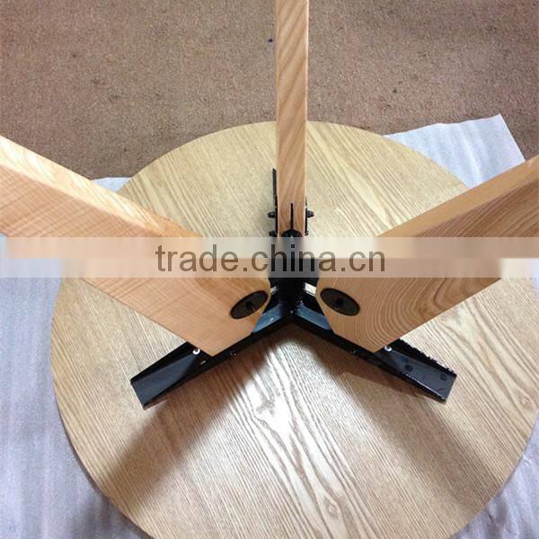 Jean Prouve round 80cm wood dining table