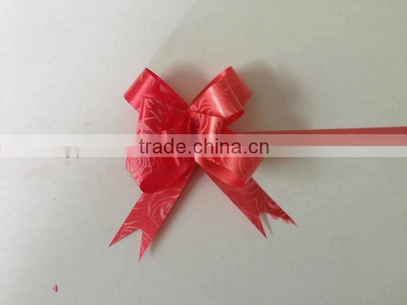 Organza Ribbon Bowknot, gift box wrapping with butterfly ribbon pull bow