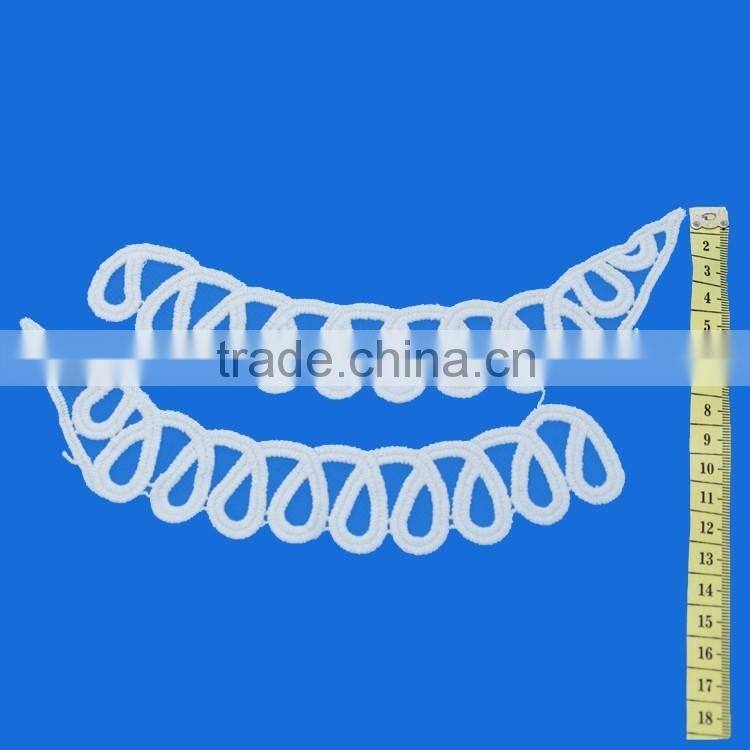 New design promotional lace trim wholesale collar neck designs decorations patterns for dresses