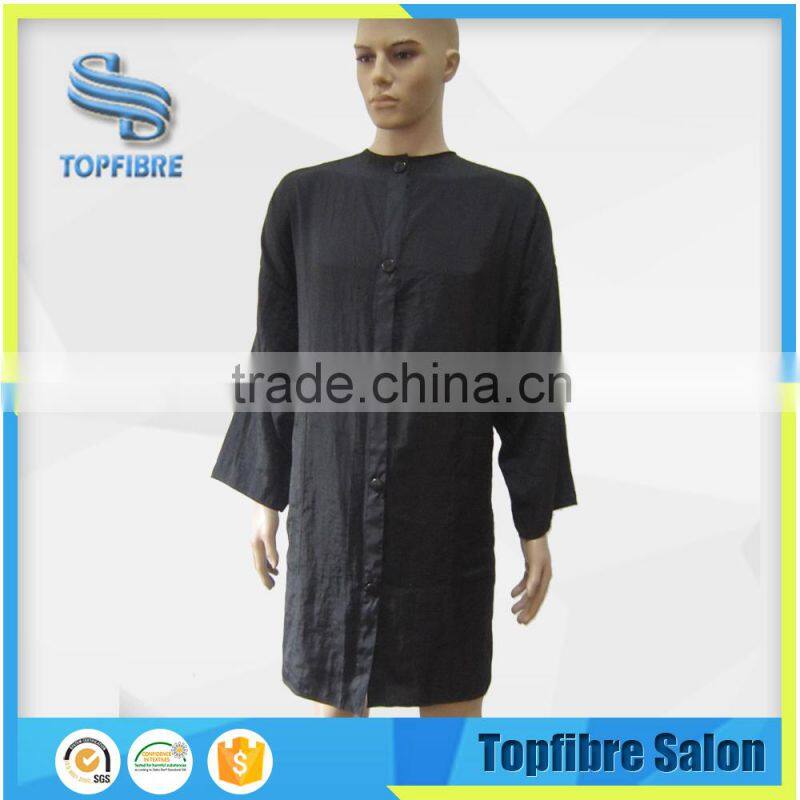 B10082 Good Quality Wholesale Crinkle Nylon Hairdresser Barber Shirt