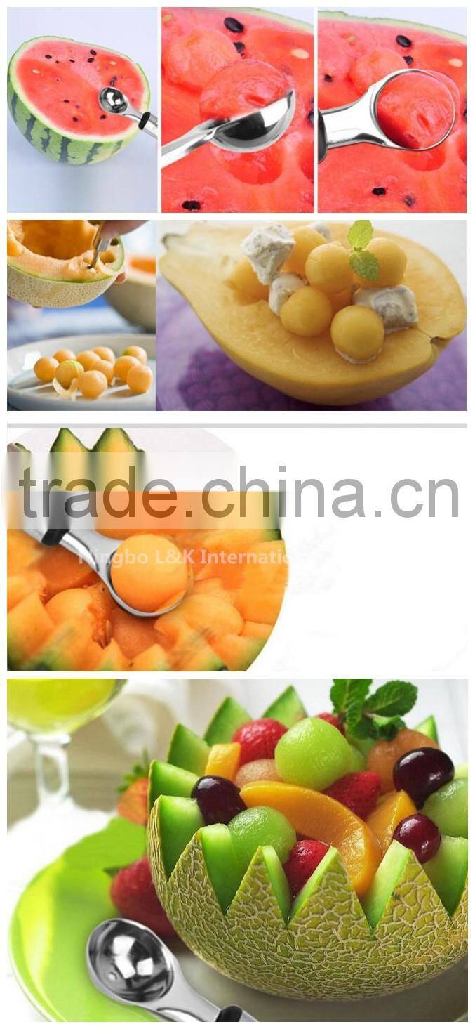 Hot sales stainless steel spoon /fruit spoon/dig watermelon spoon