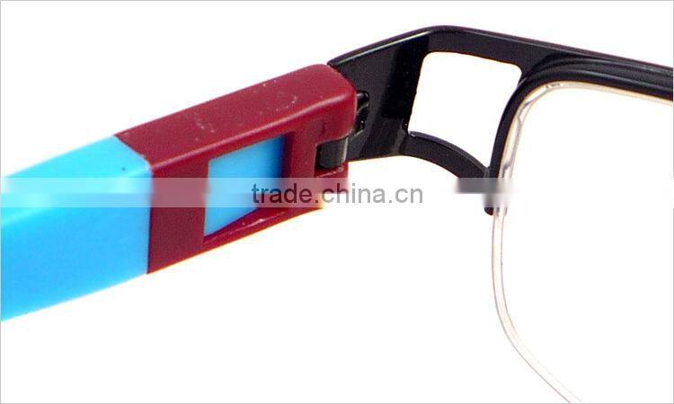 Style colored design full frame metal TR90 changeable temple for women eyewear