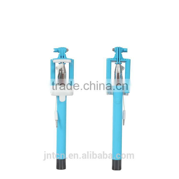 Mini wire selfie stick for smartphones monopod QC17