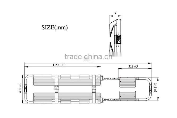 patient transfer 2 folding plastic scoop stretcher